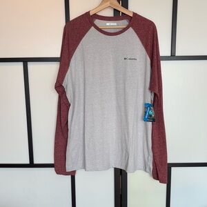 COLUMBIA THISTLETOWN HILLS RAGLAN TEE Men's Size XL Omni-Wick NEW!! Outdoor